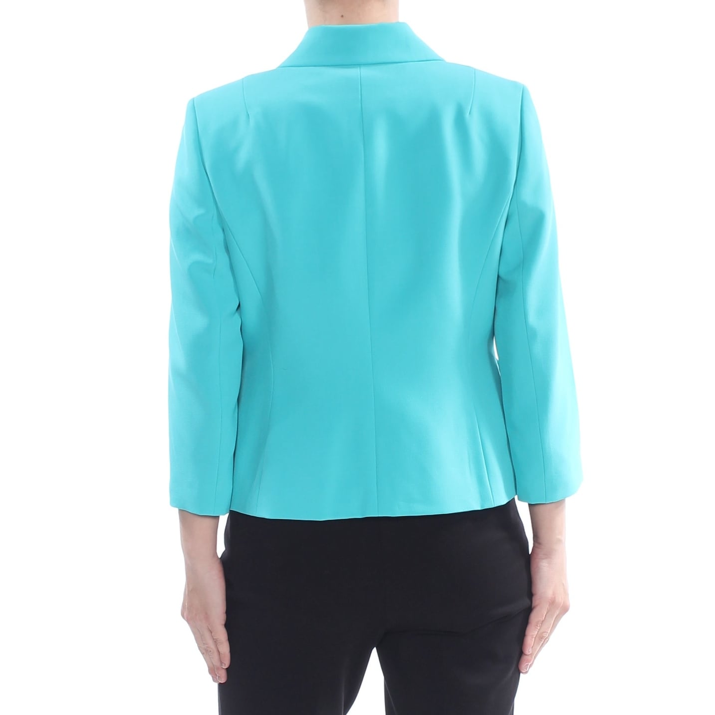 turquoise blazer outfit