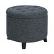 preview thumbnail 34 of 48, Copper Grove Chrysanthemum Round Storage Ottoman