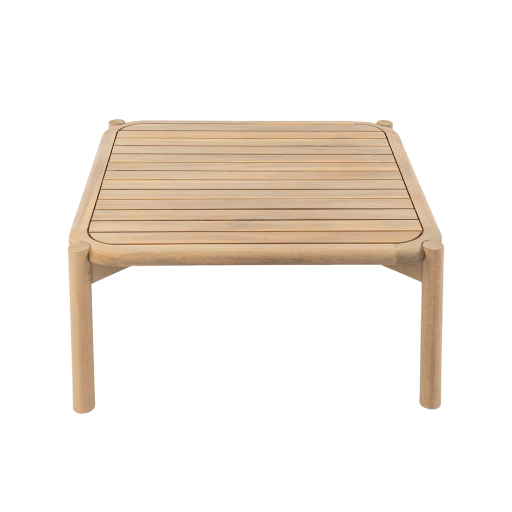 Christopher Knight Home - Modern Outdoor Acacia Wood Coffee Table with Light Teak Finish