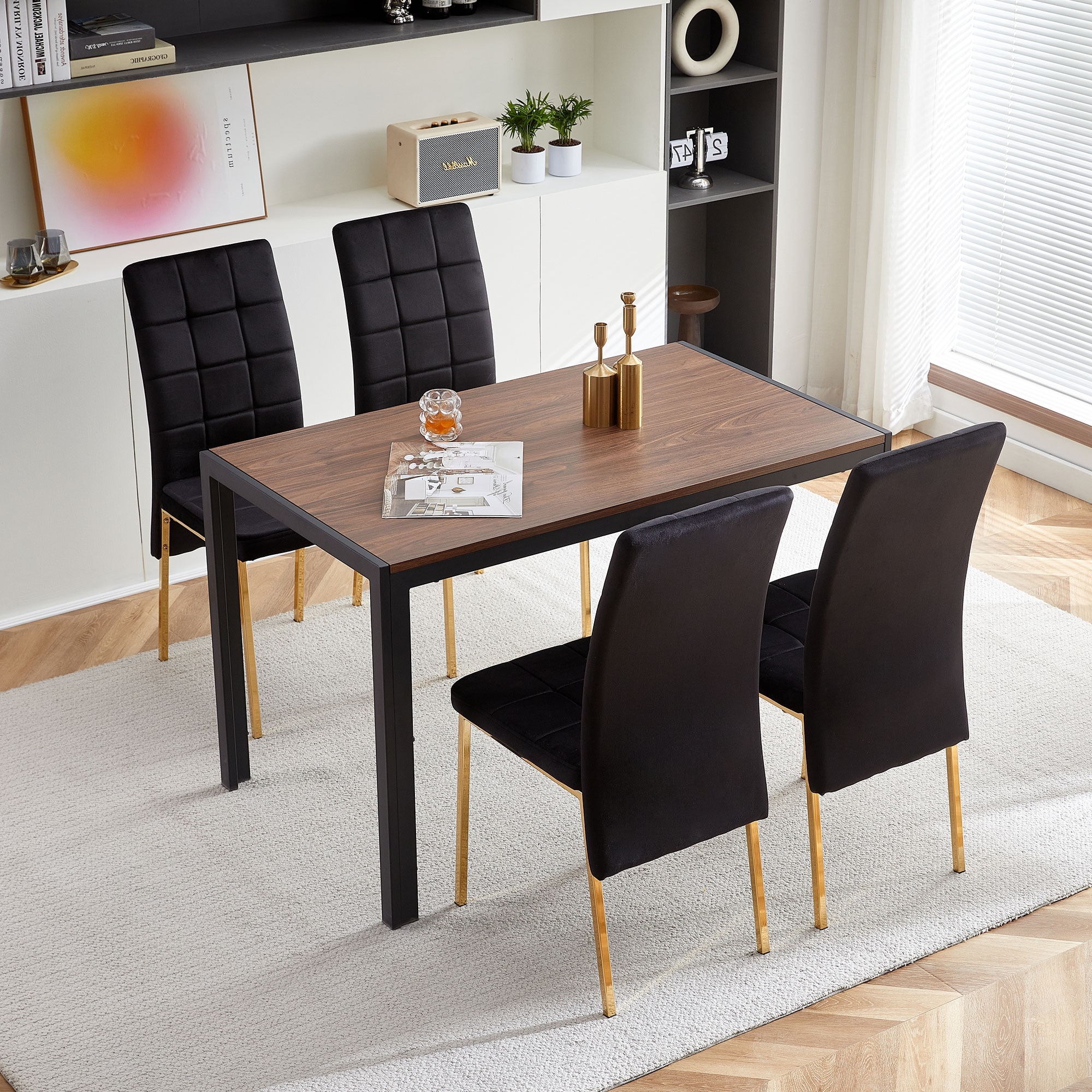 High back dining cheap chairs set of 4