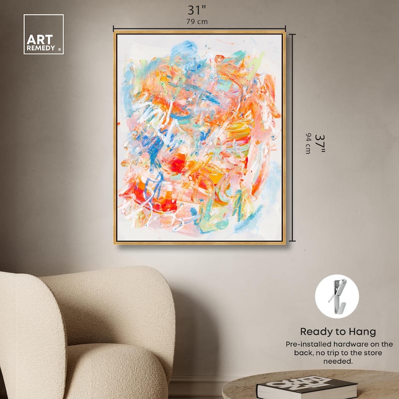 Swirling Hues I Canvas by Art Remedy