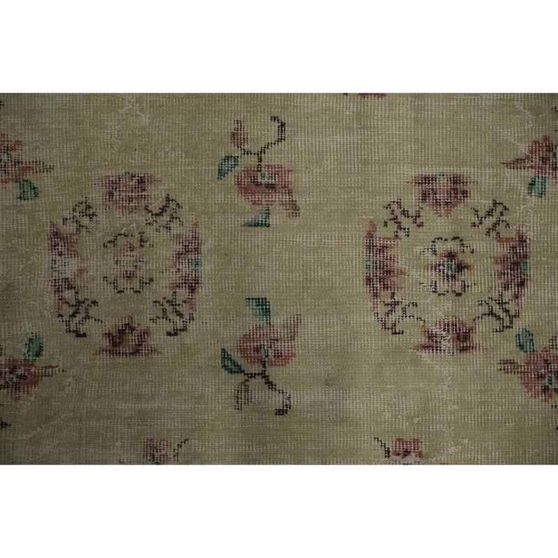 Hand Knotted Oriental 100% Wool Carpet Transitional All-Over Beige & Ivories Anatolian Area Rug - 6' 5'' X 3' 8''