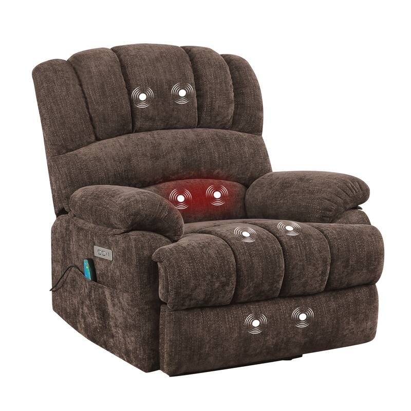 Electric Recliner Chair Lift Recliner with Heat and Massage for Adults Set of 2