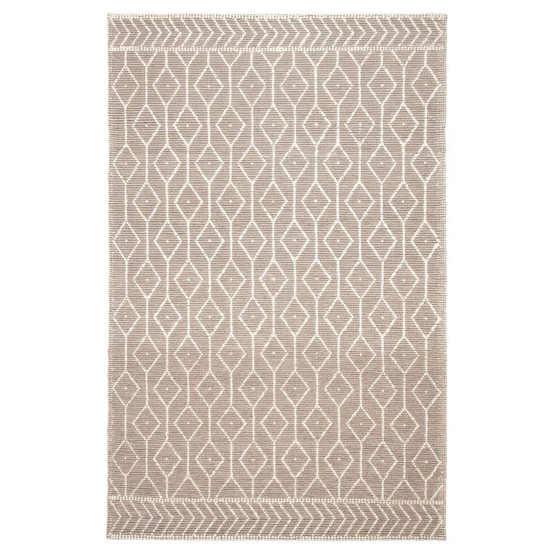 ECARPETGALLERY Braid weave Sienna Brown Wool Rug - 6'0 x 9'4 - Brown - 6'0 x 9'4