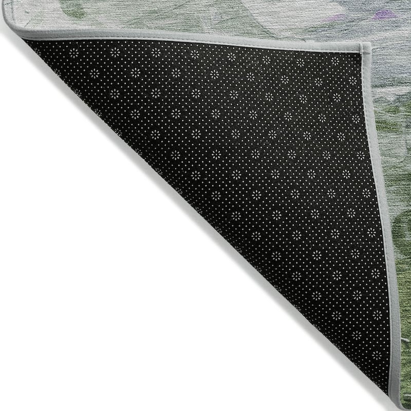 HomeRoots Abstract Transitional Rectangle Outdoor Rug