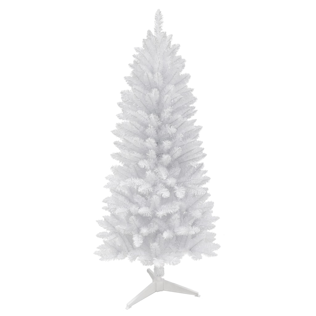 Puleo International 6 ft. Unlit White Carson Artificial Pine Tree