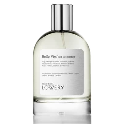 Lovery Belle Vie Eau de Parfum, Made in USA, 3.4 oz