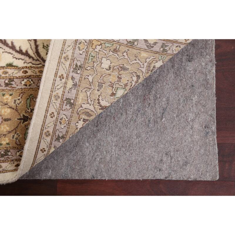 Floral Tabriz Oriental Wool Area Rug Hand-knotted Vegetable Dye Carpet - 6'0" x 9'2"