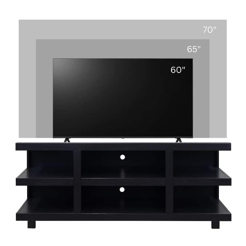 Bridgevine Home Laurel Canyon 64 inch TV Stand for TVs up to 70 inches, No Assembly Required