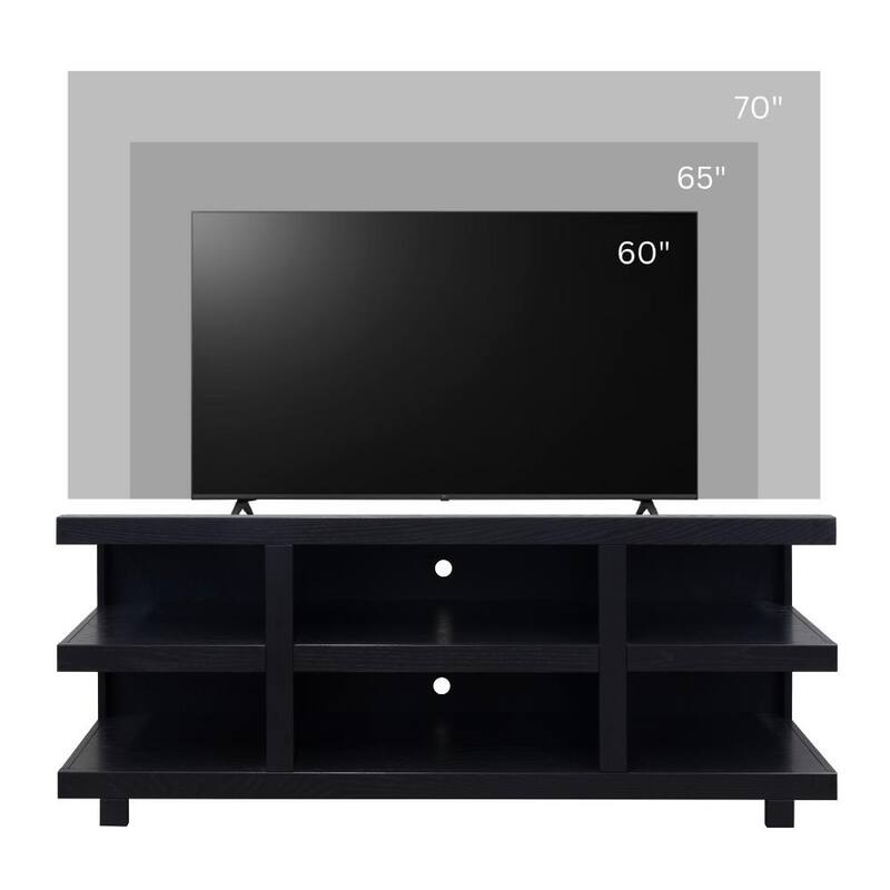 Laurel Canyon 64 inch TV Stand for TVs up to 70 inches, No Assembly Required, Clove Finish