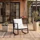 preview thumbnail 2 of 57, SAFAVIEH Daire Outdoor Rocking Chair - 26" W x 31" D x 32" H
