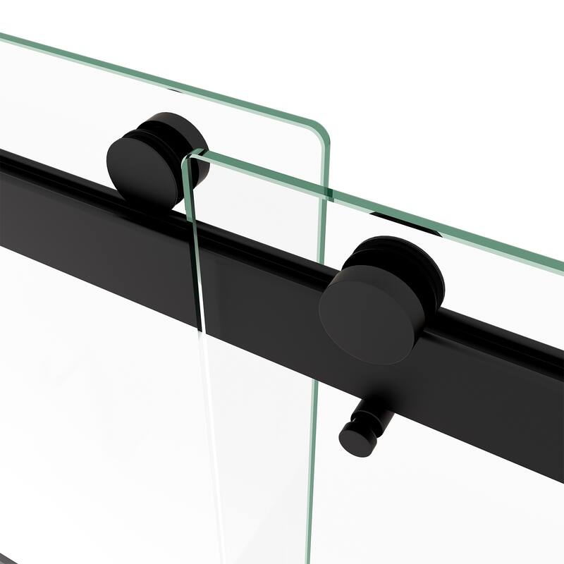 60"W x 74"H Frameless Double Sliding Shower Door with 5/16" Tempered Glass - 60'' x 74''