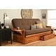 preview thumbnail 39 of 68, Copper Grove Dixie Oak Full-size 2-drawer Futon Frame with Mattress Linen Cocoa