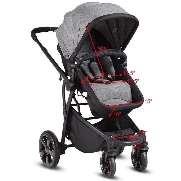 costway 2 in 1 stroller