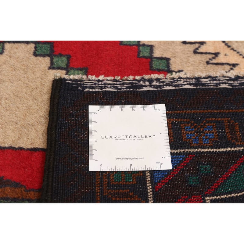 Teimani Red Rug 3'8" x 6'4" - 3'8 x 6'4
