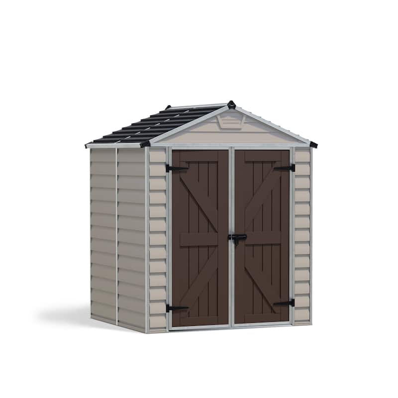 SkyLight 6 ft. x 5 ft. Tan Garden Outdoor Storage Shed - 6 ft x 5 ft