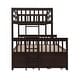 preview thumbnail 13 of 18, Luxury Twin-Over-Full Bunk Bed with Twin size Trundle and Drawers for Bedroom, Sturdy Construction & Unique Design, Black