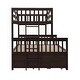 preview thumbnail 30 of 55, Separable Twin-Over-Full Bunk Bed Wooden Kids Bed with Twin Size Trundle,Guardrails,Drawers for Bedroom