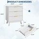 preview thumbnail 8 of 12, Garvee Modern 3 Drawers Sofaside End Table Chairside Table Set of 2 with Gold Handle for Living Room