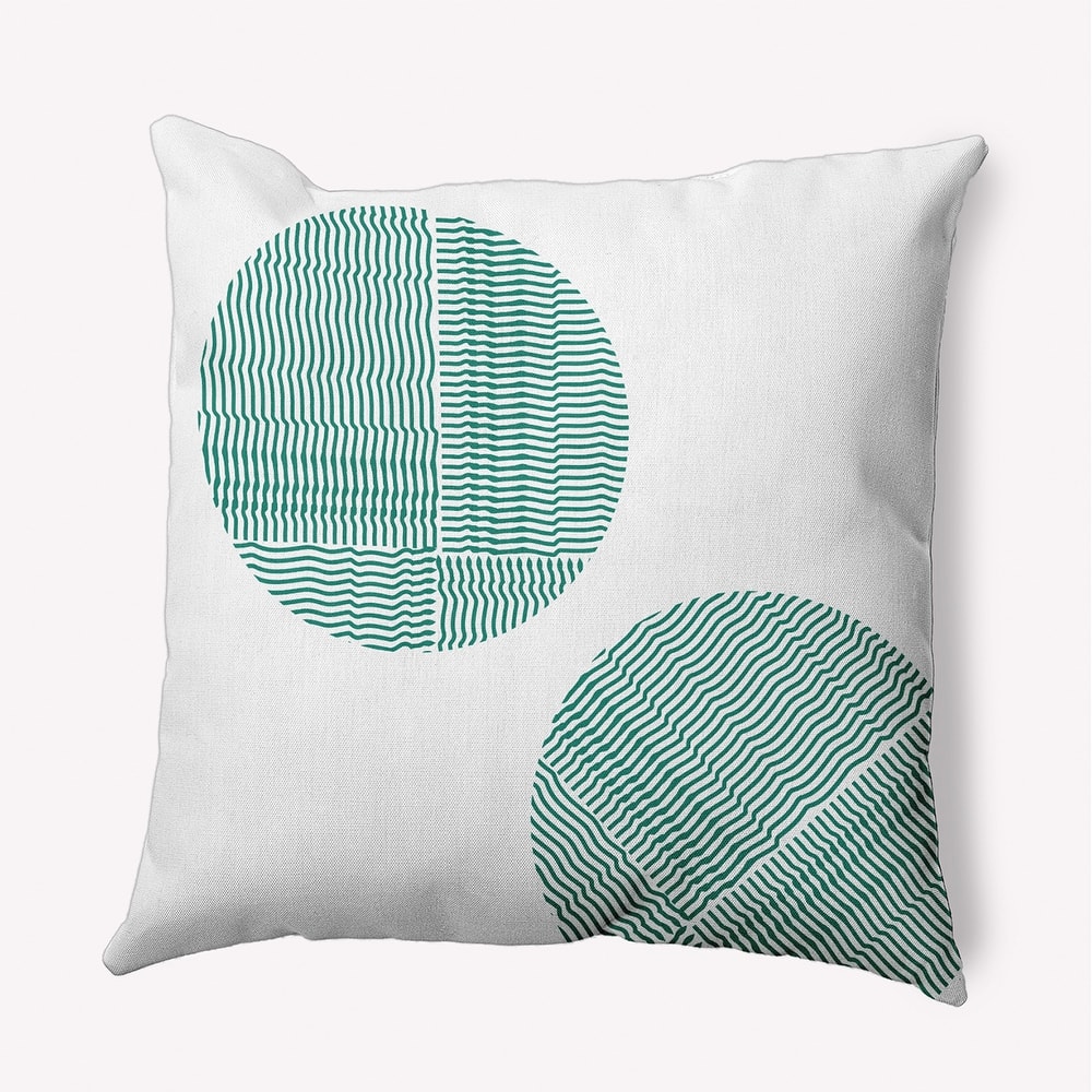 Circles Polyester Indoor Pillow