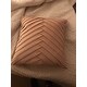 20x20 James Pleated Velvet Pillow