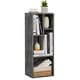 preview thumbnail 15 of 34, VECELO Set of 3 Cube Bookshelves 2/3/4-Tier Open Shelf Bookcase with Irregular Cubes for Living Room Study Bedroom Office