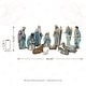 preview thumbnail 12 of 77, Glitzhome 12pcs Resin Christmas Multi/ Blue/ Ivory Nativity Figurines Set