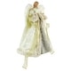 preview thumbnail 2 of 12, 18" Lighted Angel in a Dress Christmas Tree Topper - Warm White Lights