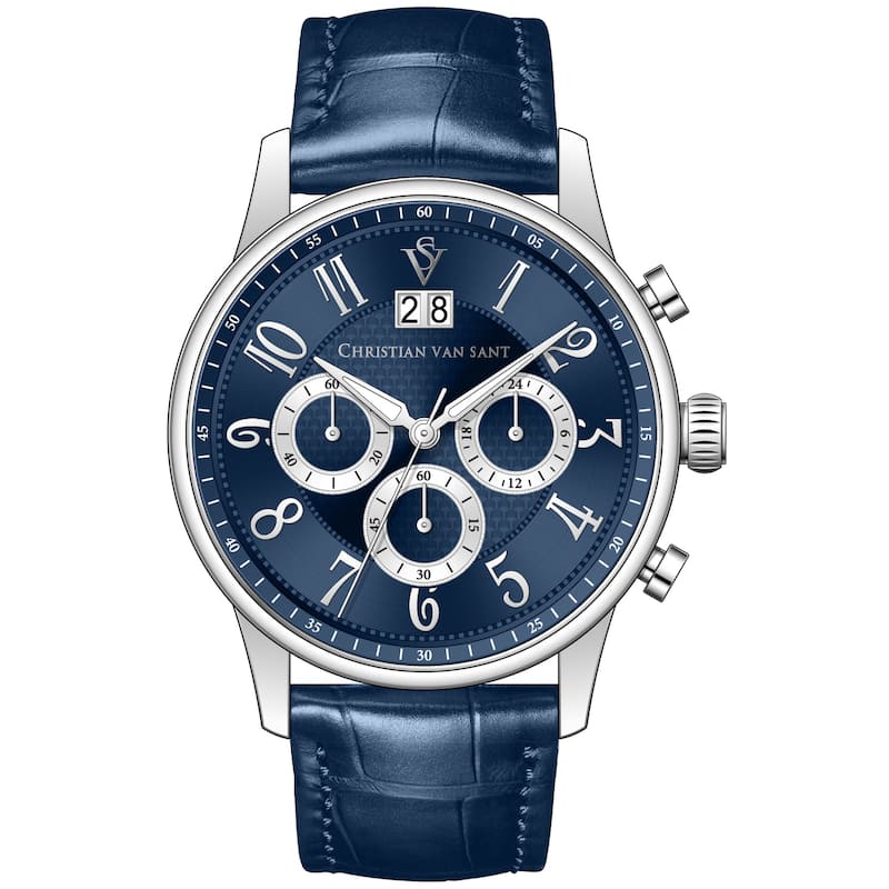 Christian Van Sant Men's Heritage Blue Dial Watch - CV3941 - 6 (36)
