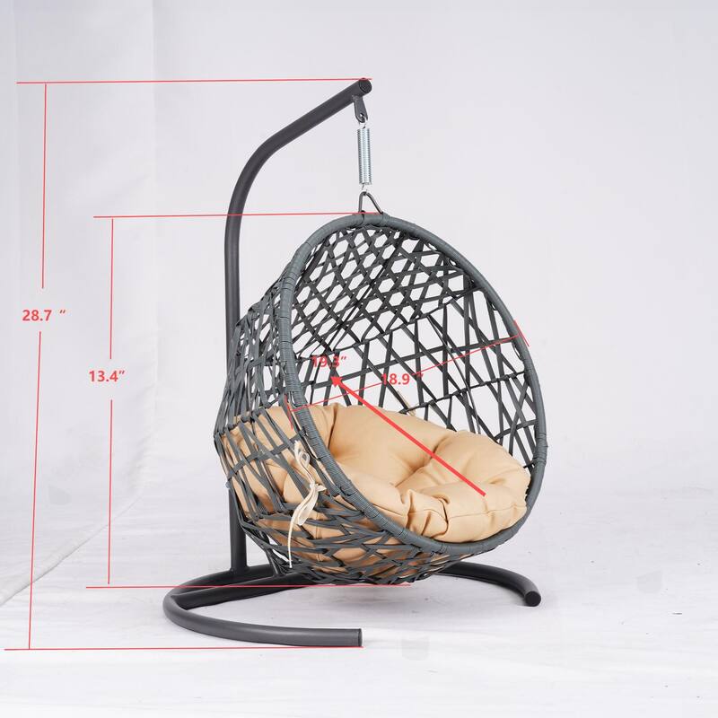 Cat Egg Chair with Rattan Wicker Appearance