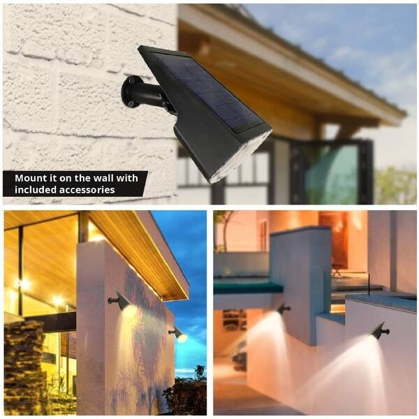 Shop Wbm Smart 20 Led Spotlights Outdoor Solar Landscaping Light Pack Of 6 Overstock 31756132