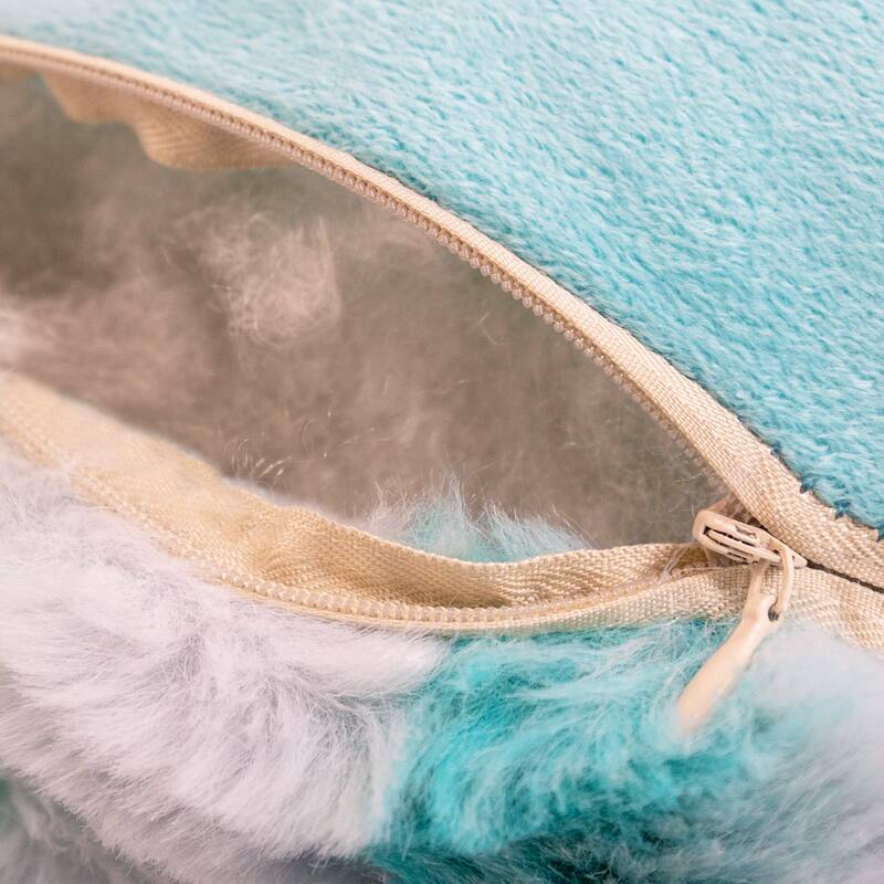 Jacquard FauxFur BedRest, 20" x 18" x 17"