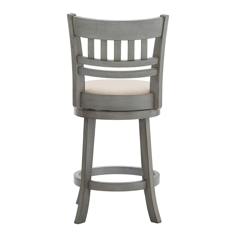 Verona Linen Lattice Back Swivel 24-inch Counter Height Stool by iNSPIRE Q Classic