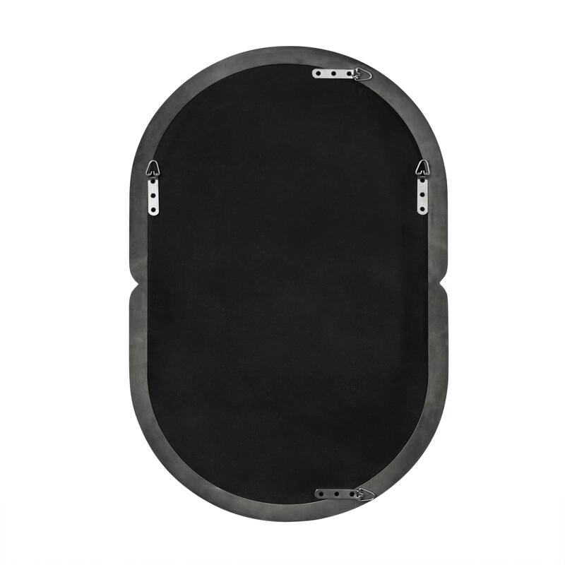 Modern Oval Wall Mirror with Capsule Frame - 31.5"×19.7"