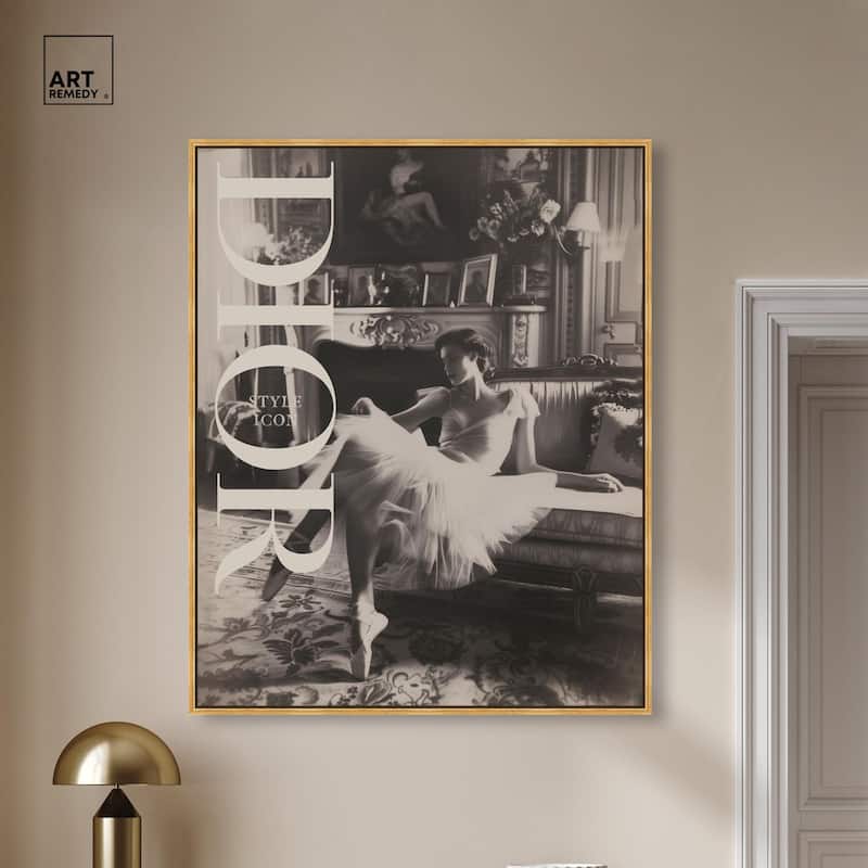Style Ballerina Cover Canvas by Art Remedy