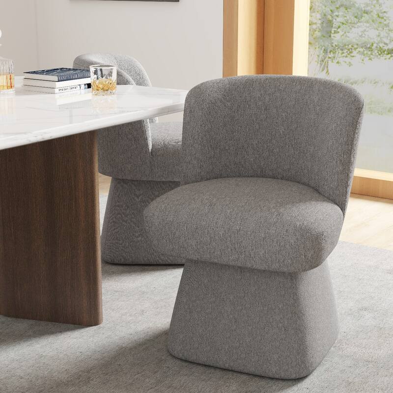 Fabric Upholstered Dining Chairs Set of 2