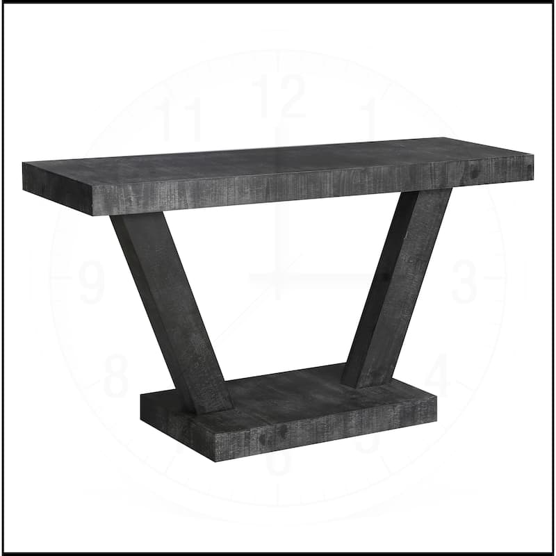 60 Inches Vintage Distressed Wood Entryway Console Table