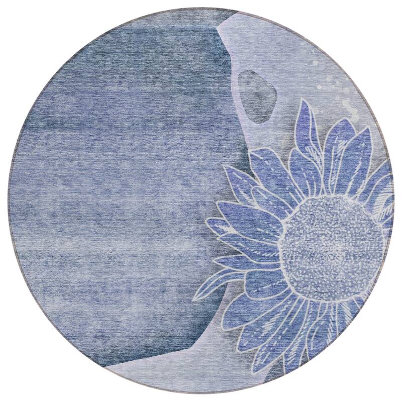HomeRoots Floral Transitional Rectangle Outdoor Rug