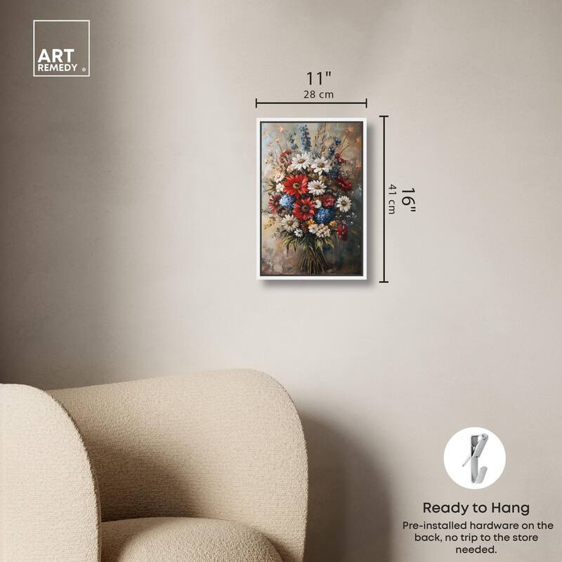 Symphony of Flowers II Canvas by Art Remedy