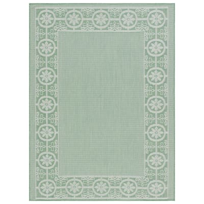 SAFAVIEH Bermuda Broerine Geometric Indoor/Outdoor Waterproof Rug - 8' x 10'