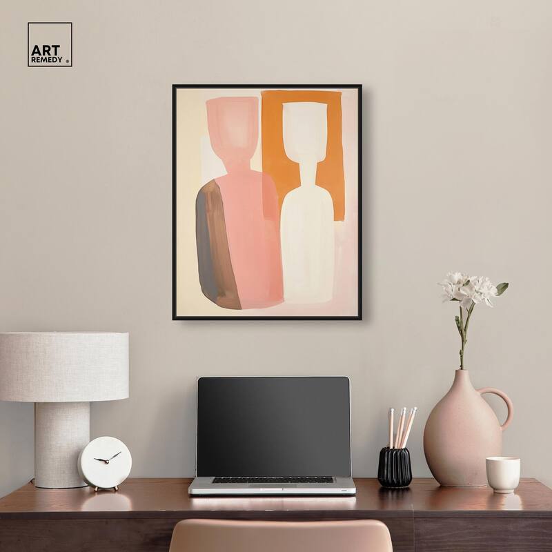 Peach Echoes II Canvas by Art Remedy