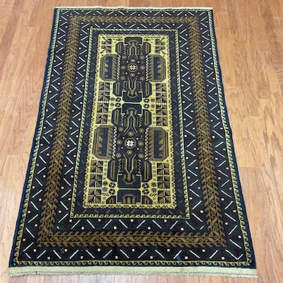 HERAT ORIENTAL Handmade Balouchi Wool Rug - 3'6" x 5'9"