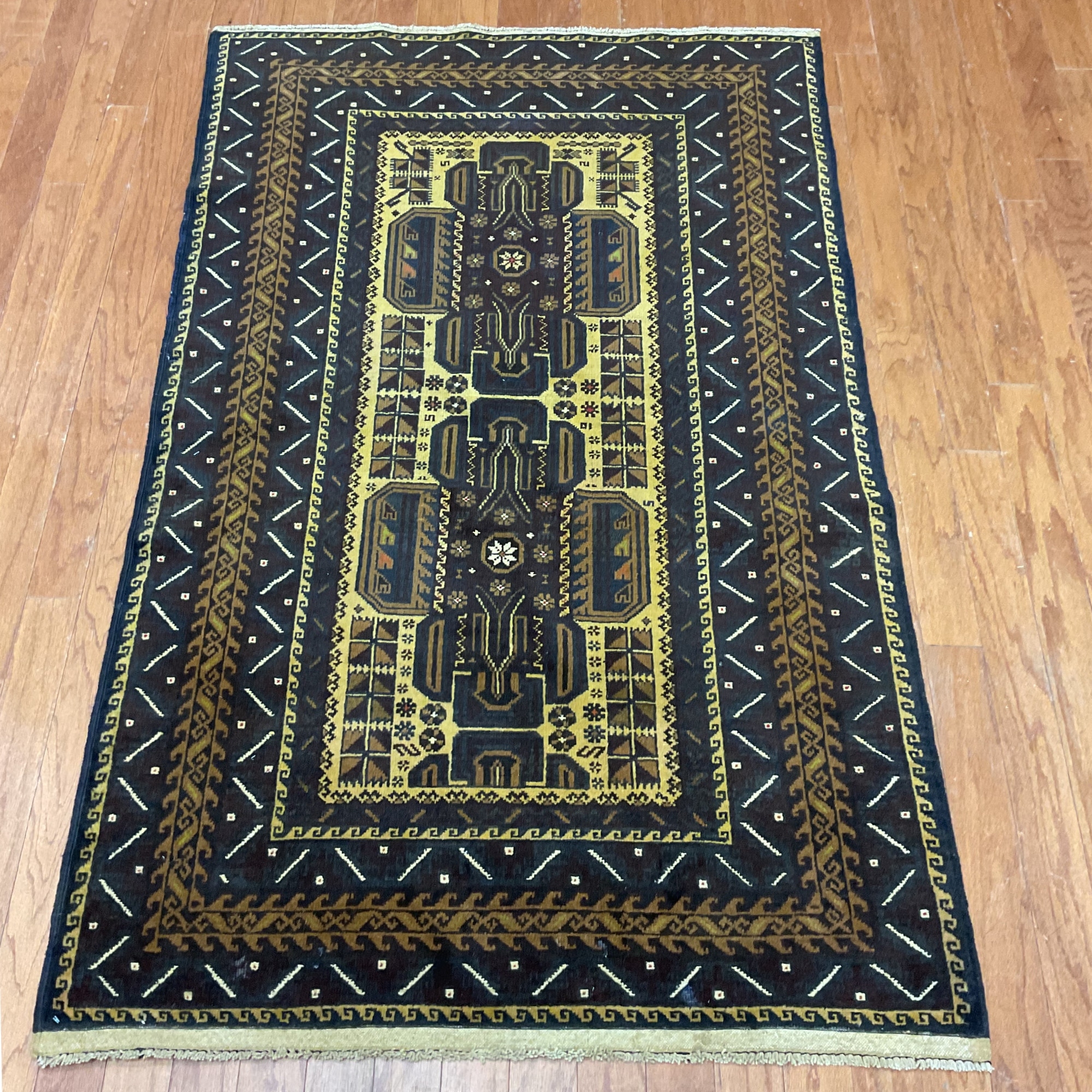 HERAT ORIENTAL Handmade Balouchi Wool Rug - 3'6" x 5'9"