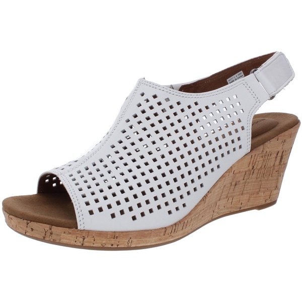 women's briah perforated slingback wedges
