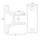 preview thumbnail 2 of 3, ALEKO Wall Mounting Brackets for Retractable Awnings Lot of 2 White