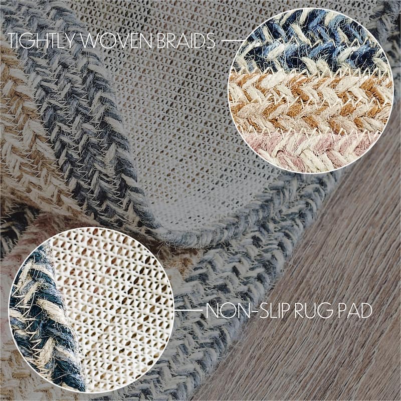 Kaila Jute Rug/Runner Oval w/ Pad 24x78