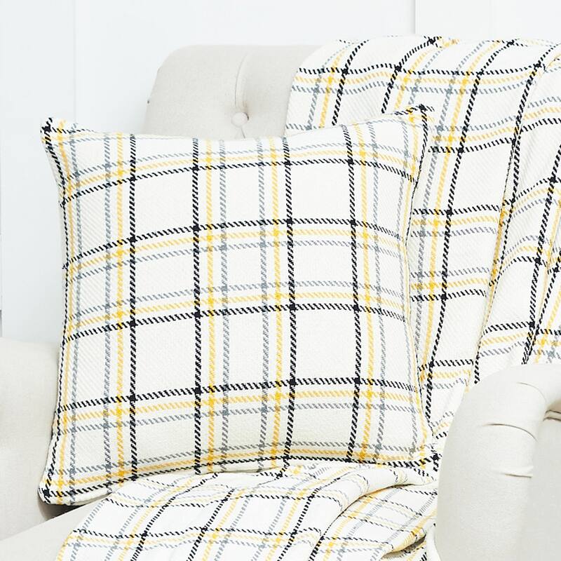 Honey Bee Plaid Throw