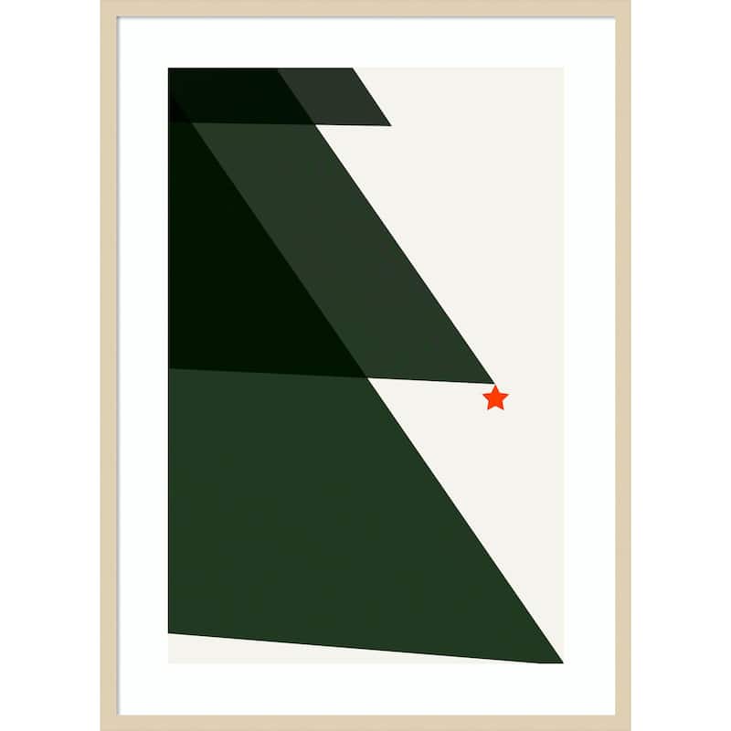Silent Night 2 by Kubistika Wood Framed Wall Art Print
