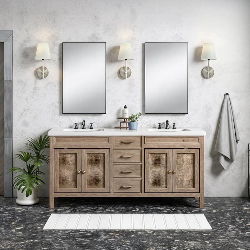 1-Light Dimmable Wallchiere Plug-in Armed Wall Sconce Vanity Light