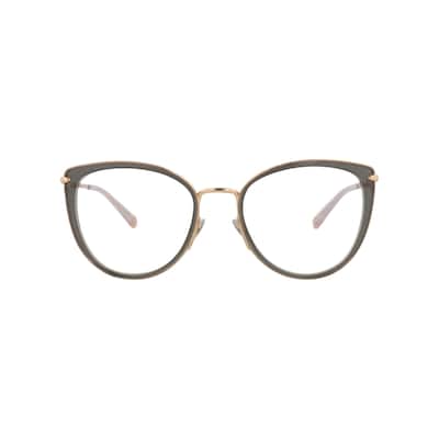 Pomellato Cat Eye-Frame Acetate Optical Frames, Transparent Lens, Shiny Dark Grey Frame